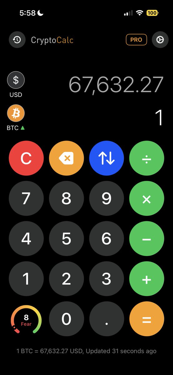 😱 Crypto Fear &amp; Greed Index: Extreme Fear (8) 🔴

📲 CryptoCalc - crypto and stock calculator for iOS/macOS: itunes.apple.com/app/id15860665…

#Crypto #Altcoins #FearAndGreed