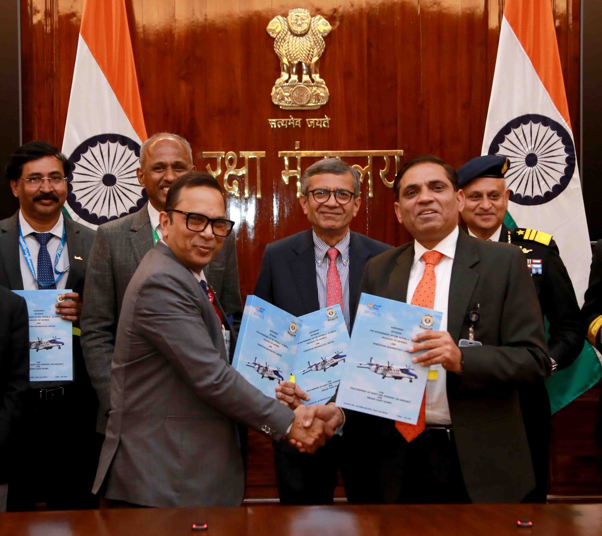 Ministry of Defence has signed a contract with Hindustan Aeronautics Limited (HAL), Transport Aircraft Division, Kanpur for the acquisition of eight  Dornier 228 Aircraft along with Operational Role Equipment for the Indian Coast Guard (ICG) at a cost of Rs 2,312 crore under Buy