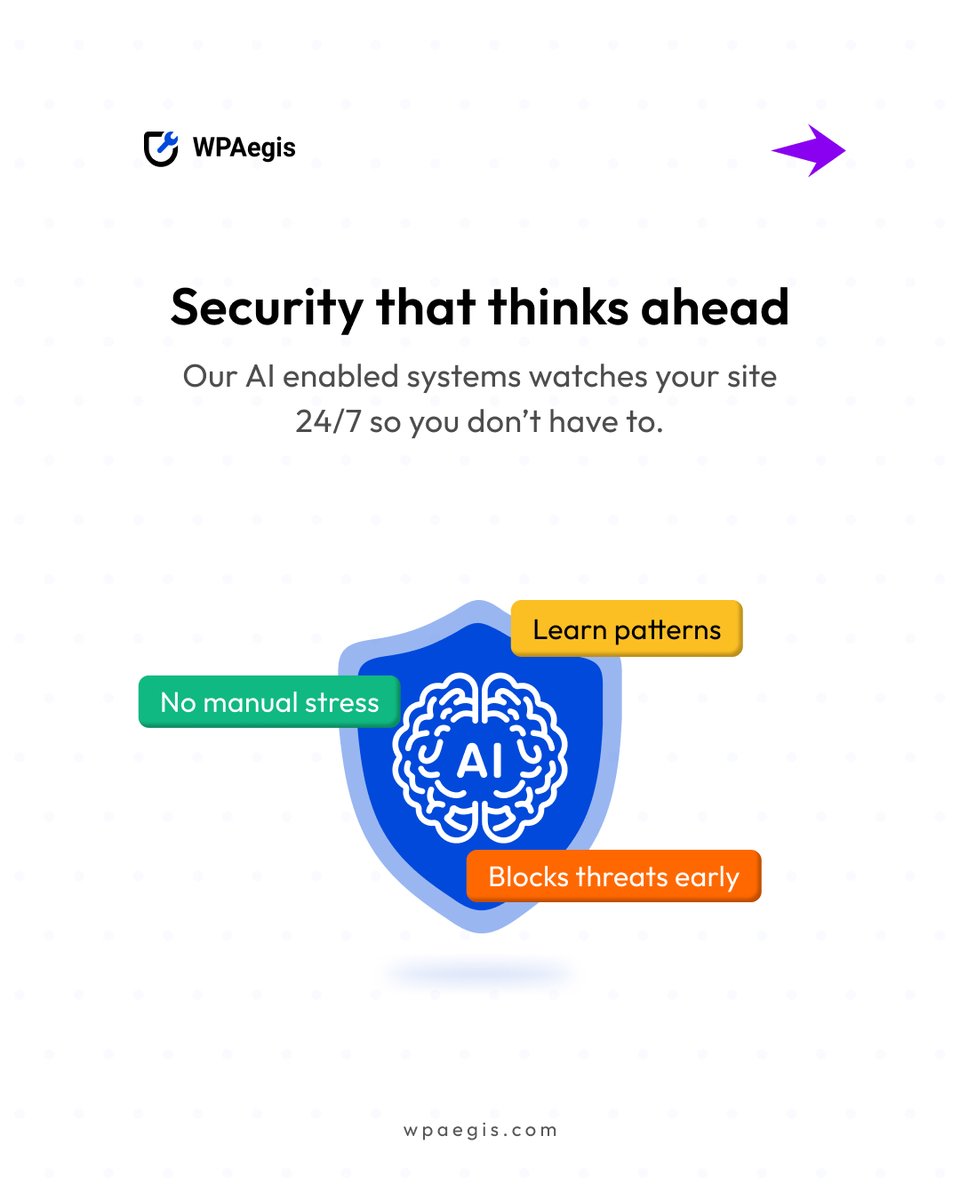 WP_Aegis's tweet photo. WordPress security isn’t a plugin. It’s architecture. 🔐

From secure API protection to hardened setup and real-time threat monitoring, we build proactive website security that protects before attacks happen.  

#WordPressSecurity #CyberSecurity #WebsiteSecurity #WPProtection https://t.co/7hCny5ltwt