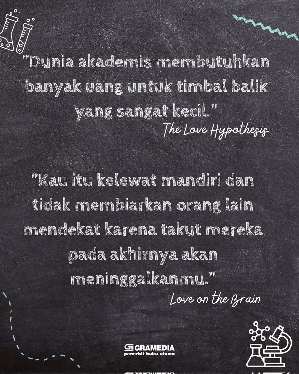 fiksigpu's tweet photo. Olive dan Bee, dua karakter utama yang tidak hanya cerdas, melainkan juga tangguh dan tidak takut bersuara.

Buku-buku Ali Hazelwood mengangkat realitas perempuan di dunia sains sekaligus memadukannya dengan humor, isu karier, dan kisah cinta yang panas-dingin.
#AliHazelwood https://t.co/Z05HrkfmfU
