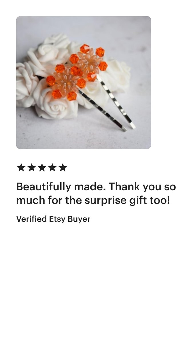 SarahDaisyBlue's tweet image. Always grateful for these lovely reviews 🥰

bluebirdsanddaisies.etsy.com/listing/969409…

#hairclips #etsyshop #happycustomers #UKMakers
