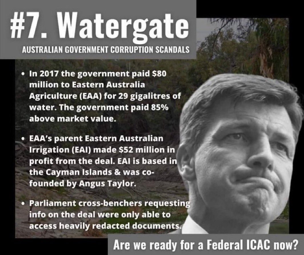 Angus Taylor gets very defensive when this is brought up. 😉

Like. Share. Repost. 

#libspill #auspol #LNPCrooks #abc730 #LNPCorruptionParty #LNPNeverAgain