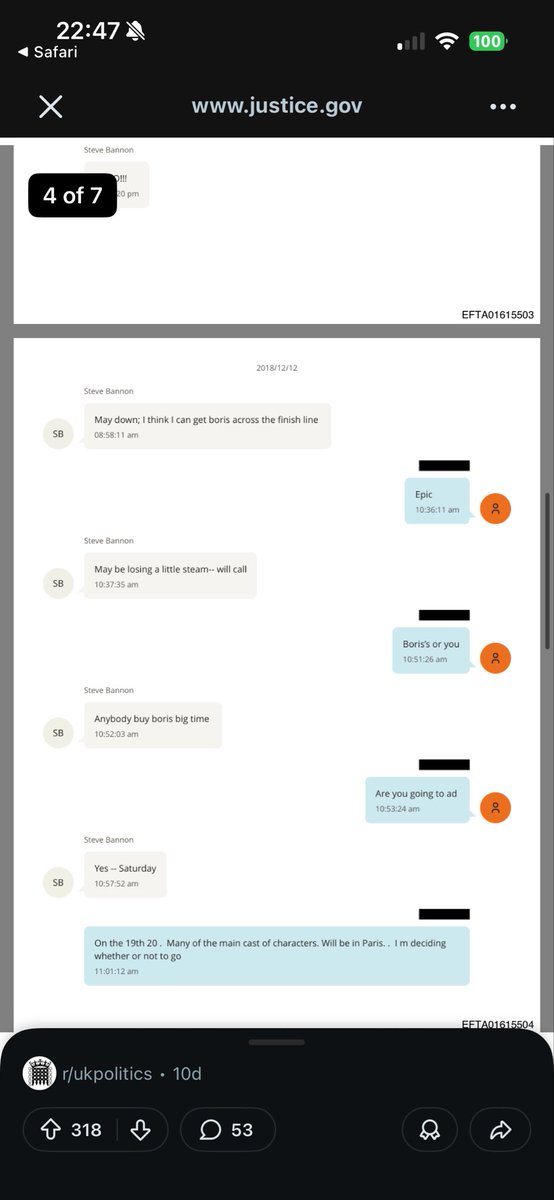 <a href="/DamianHastie/">Damian Hastie</a> <a href="/peterjukes/">Peter Jukes</a> Just a month later Steve Bannon appears to have reported back to Jeffrey Epstein “May down; I think I can get boris across the finish line”.

Their plan.