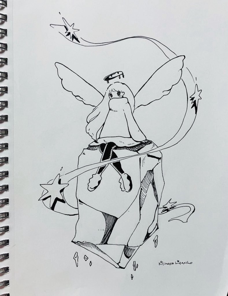 haniho_m's tweet photo. #私はこういう絵を描いています 

黒ペンひとすじで楽しく描いています🖊️🪽 https://t.co/4KlokeoTDa