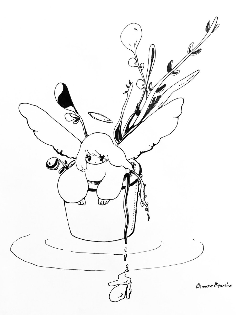 haniho_m's tweet photo. #私はこういう絵を描いています 

黒ペンひとすじで楽しく描いています🖊️🪽 https://t.co/4KlokeoTDa