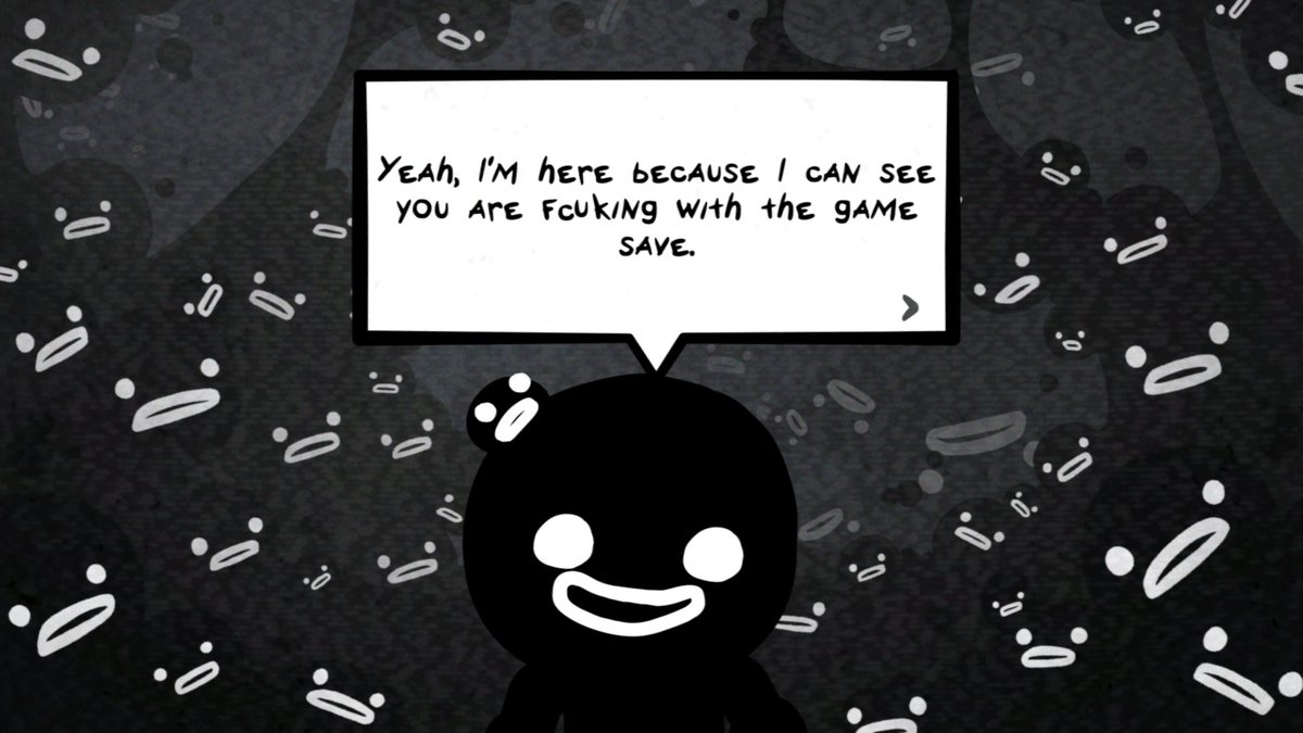 me after i accidentally "quit" (exit) my mewgenics and now steven's status is "yeah im here because i see you are fucking with the game save" so he starts playing with my cats like shit 😭😭😭