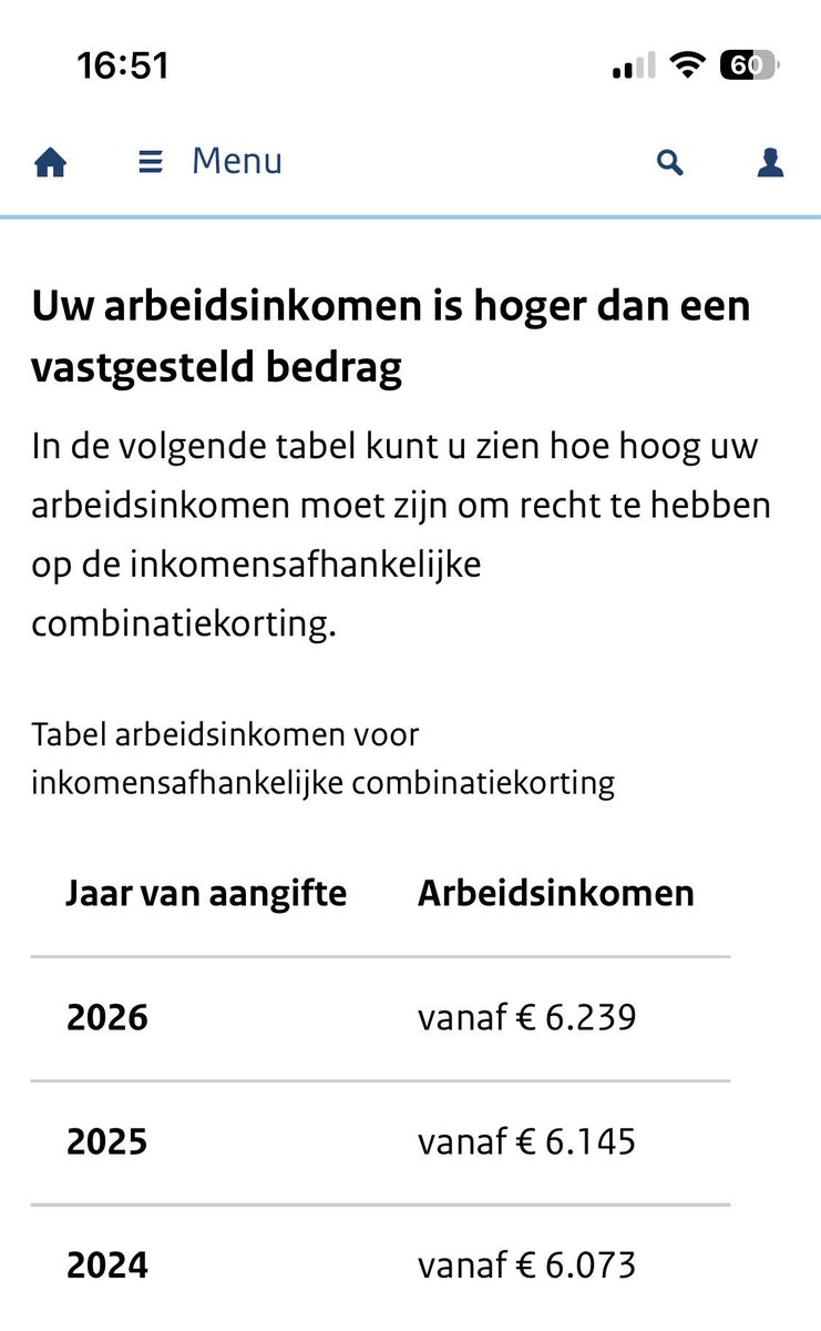 Miranda_AW's tweet photo. @JosTeunissen2 En daarnaast hebben arbeidsongeschikten met kinderen tot 12 jaar geen recht op inkomensafhankelijke combinatiekorting IACK omdat ze niet voldoen aan de voorwaarde: inkomen uit arbeid. 
Nadeel kan oplopen tot € 3.032 netto per jaar 2026.

#wia #iack https://t.co/J8NuITe75U