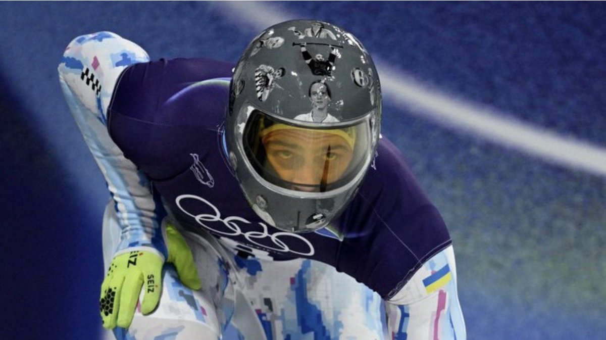 VGroysman's tweet photo. You can ban a helmet.
You can pretend that “war is beyond sport”.

But you cannot ban memory.
You cannot erase the truth.

The world may pretend to be neutral.
But neutrality in the face of evil is complicity.

Respect to Vladyslav Heraskevych.
For his character. For his stance. For his principles.