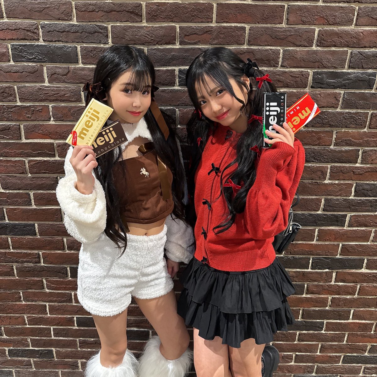 よかったらチョコどーぞ🤎🤍❤️🖤 ⁡ #平原ゆあら #ゆあら