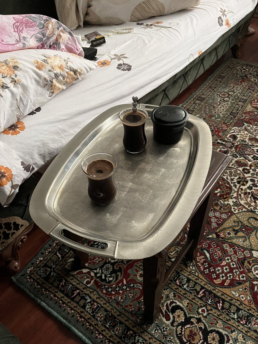 arkadaşım işe gitti, nenesiyle kahve içiyoruz

fakat harap olmaktan niye gamlanayım? Harabenin altında padişah hazinesi var