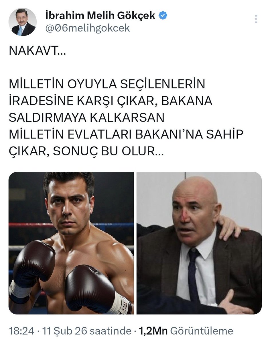 alknavci's tweet photo. Sende övün devleti yönetenler ile muhalifler birbirini yerken sende kim kimi dövdü diye övün bu arada oğlunu fena pataklamışlar @06melihgokcek https://t.co/D0jGle24We