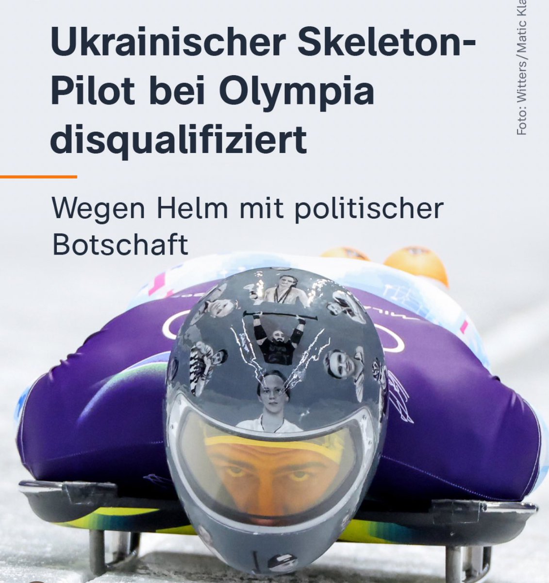 Disqualifiziert wegen einer Erinnerung an die vielen getöteten ukrainischen Athleten. Eine absolute Schande <a href="/iocmedia/">IOC MEDIA</a>.