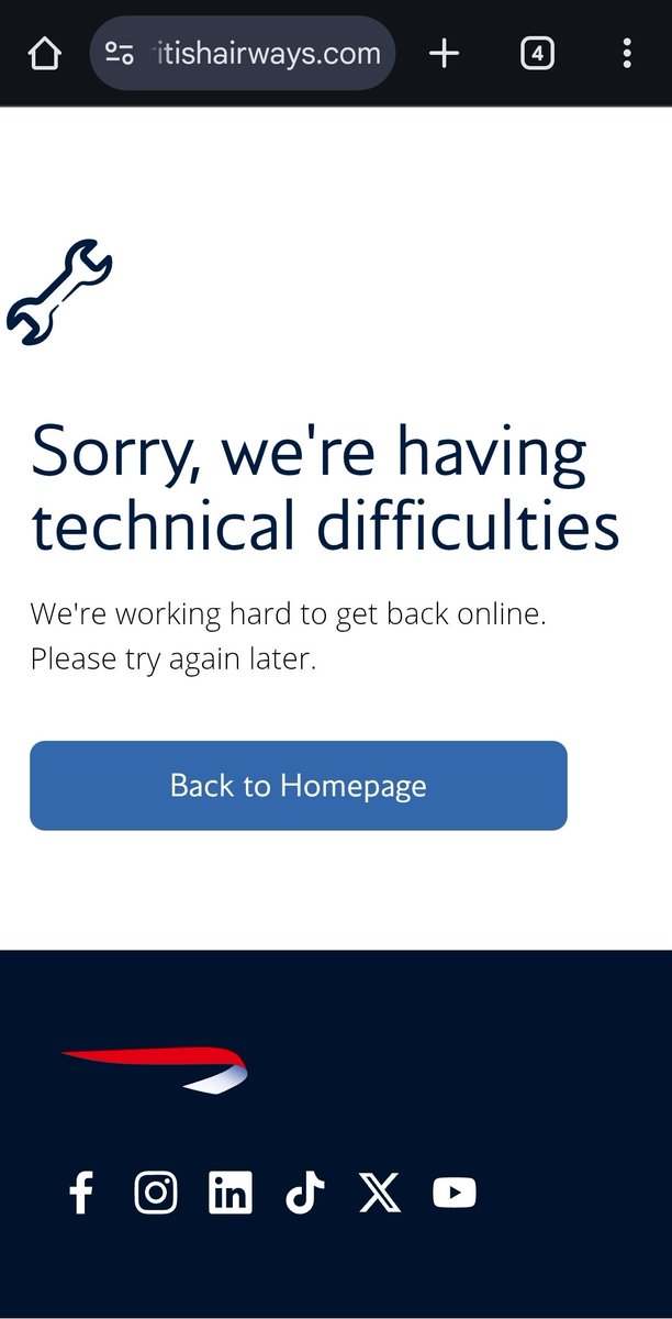 simon_corrigan's tweet photo. @British_Airways I'd like to spend some money with you but keep getting this on your website and as usual your app is down. https://t.co/G0cJBVe7hW