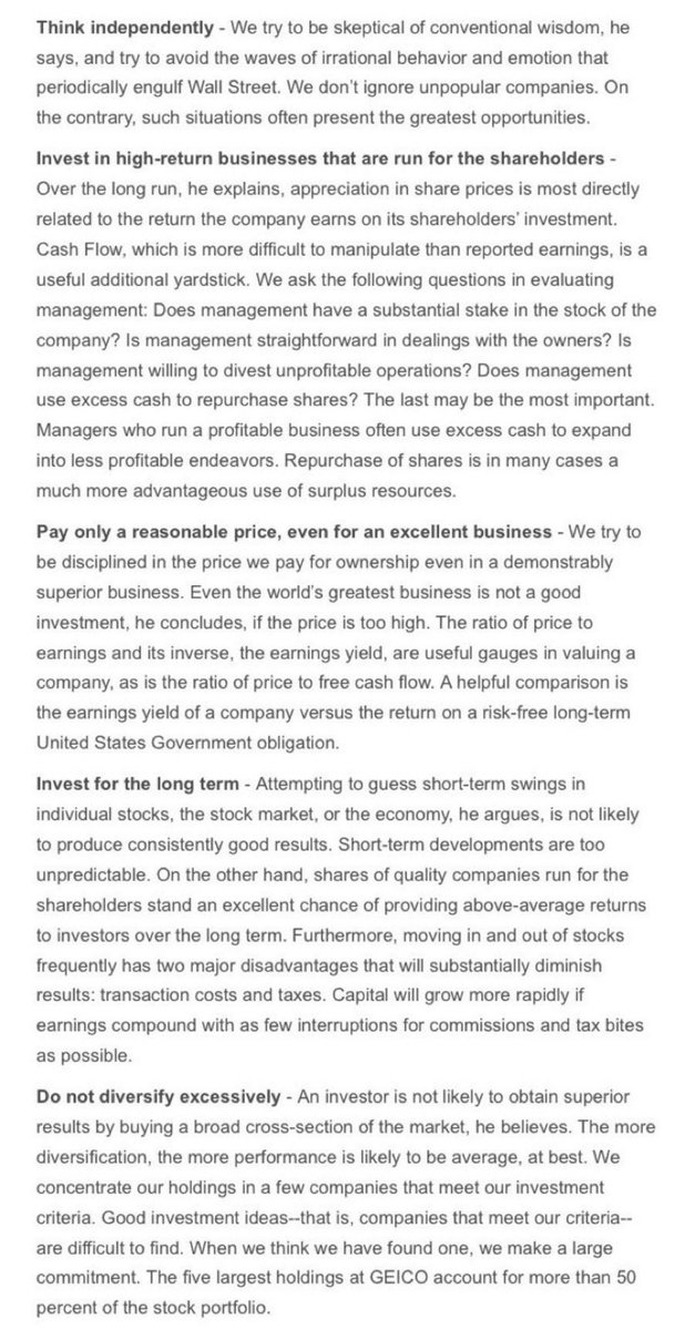 Louis Simpson was able to average a 20% annual gain over the 24yrs he was in charge of GEICO’s $4 billion portfolio. 

In this Washington Post interview he laid down his investment philosophy