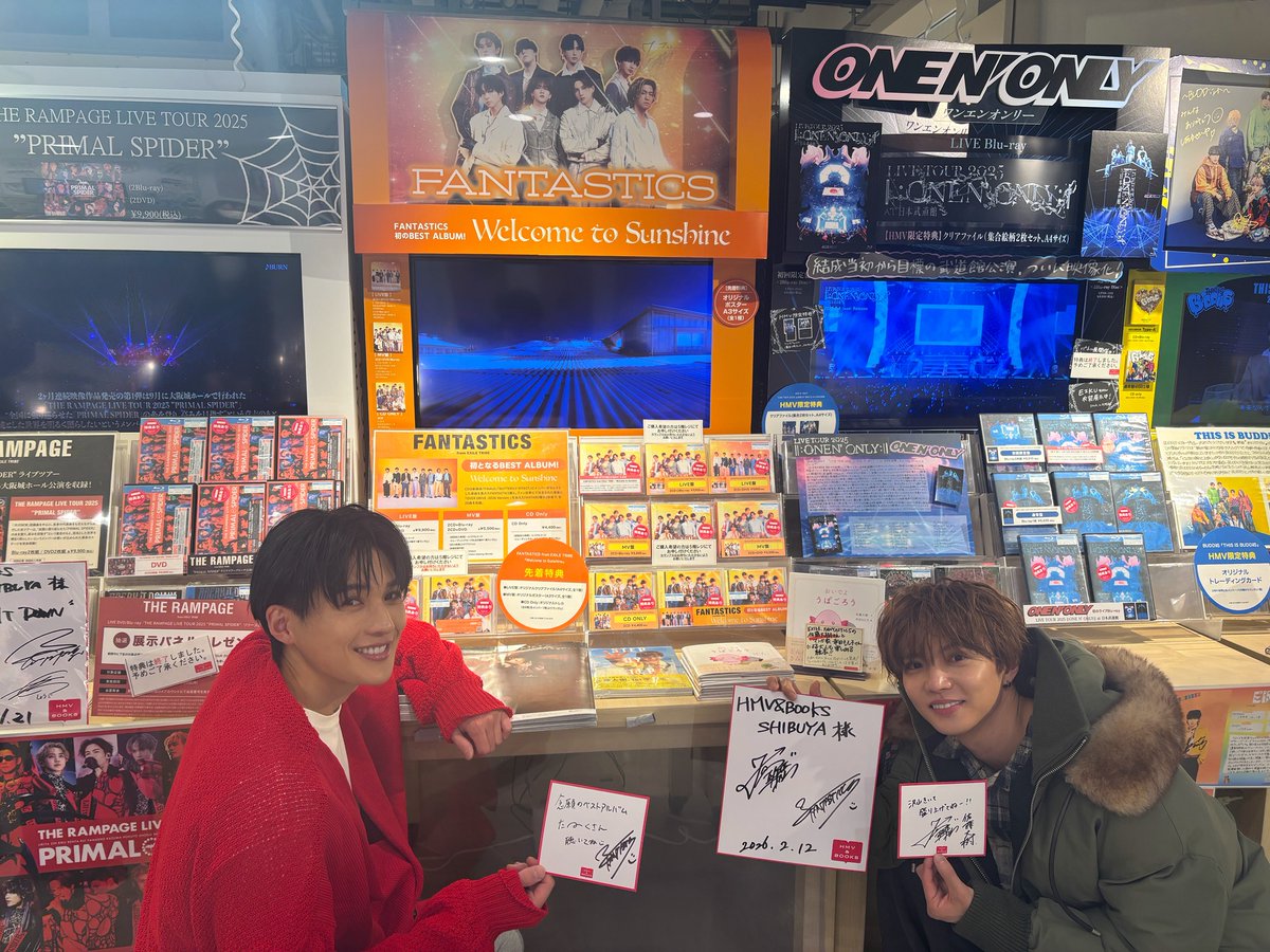 FANTASTICS】 #佐藤大樹 さん& #八木勇征 さんがご来店くださいました