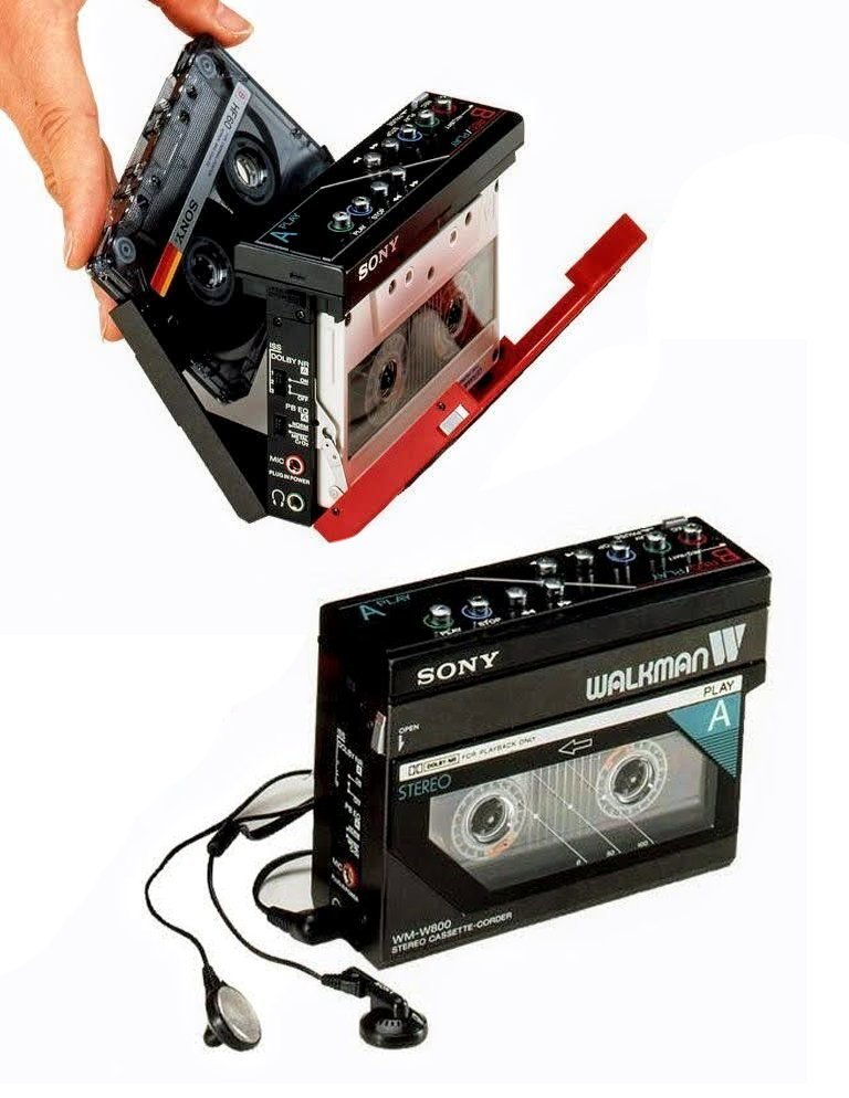 ObsoleteSony's tweet image. Sony's 1986 WM-W800 Walkman was the first portable cassette player with the ability to record from one tape to another.
