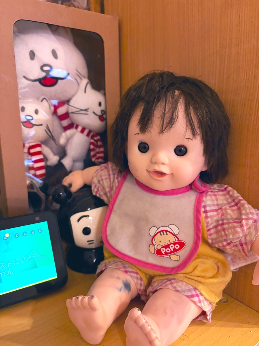 ちょっと前お片付けをしていて 出てきたぽぽちゃん。姉娘ちゃん末っ子