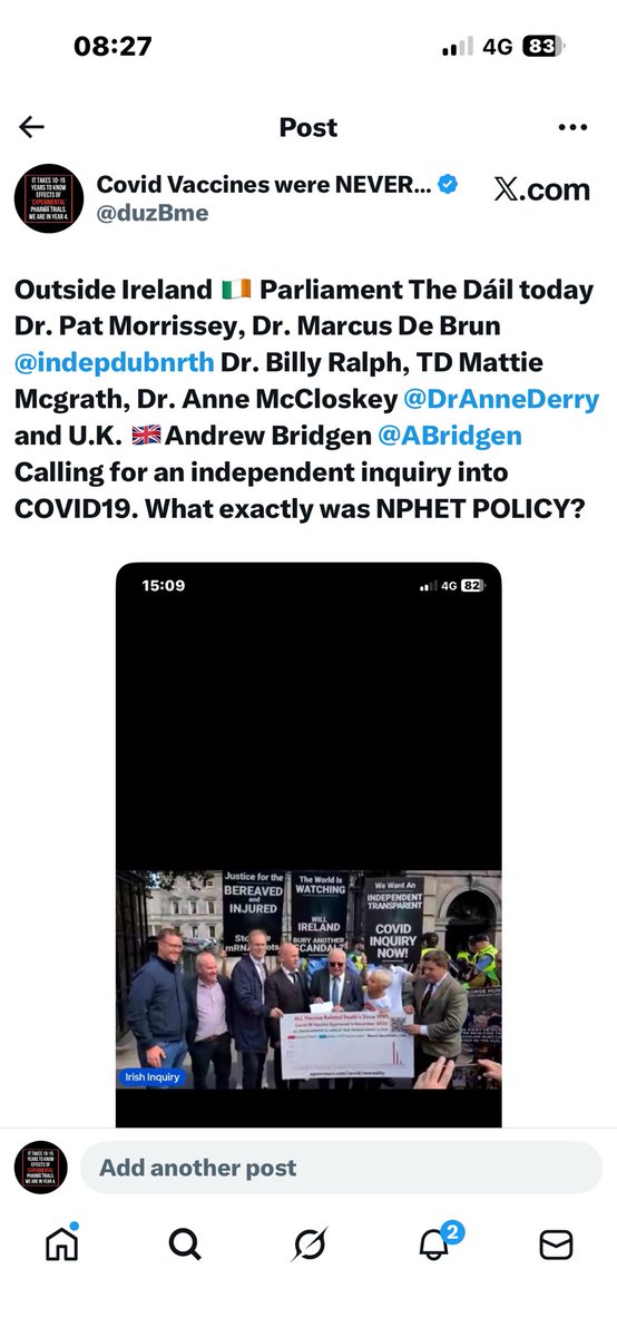 duzBme's tweet photo. April 2020 - why Dr De Brun resigned. 
June 2025 - Ireland needs independent Covid inquiry.
Feb 2026 - RTÉ’s first favourable report about Dr Marcus De Brun.
#JusticeForDeBrun #FirstDoNoHarm #IrishDoctors 
@indepdubnrth stood firm when few did. The world watches this hearing’s outcome. @DrAnneDerry @ABridgen @CartlandDavid @JacquiDeevoy1