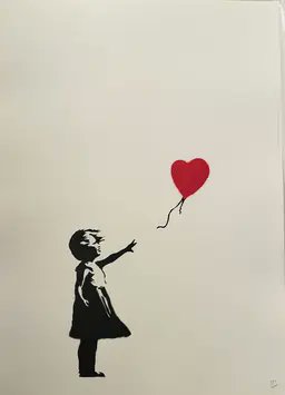 LiveArtX's tweet photo. Banksy’s work is globally recognized, institutionally collected, and culturally iconic.

Tokenization doesn’t change that. It removes traditional barriers to entry and opens access to a broader, global investor base.

Own a fraction of Girl With Balloon as a real-world art RWA: https://t.co/gHwkvHYKGD