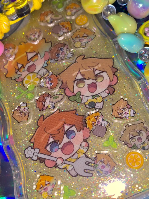 三ミ一体くんシャカシャカケースにしたよ ₎₎ ⁾⁾