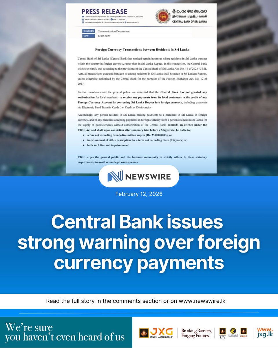 NewsWire 🇱🇰 tweet media