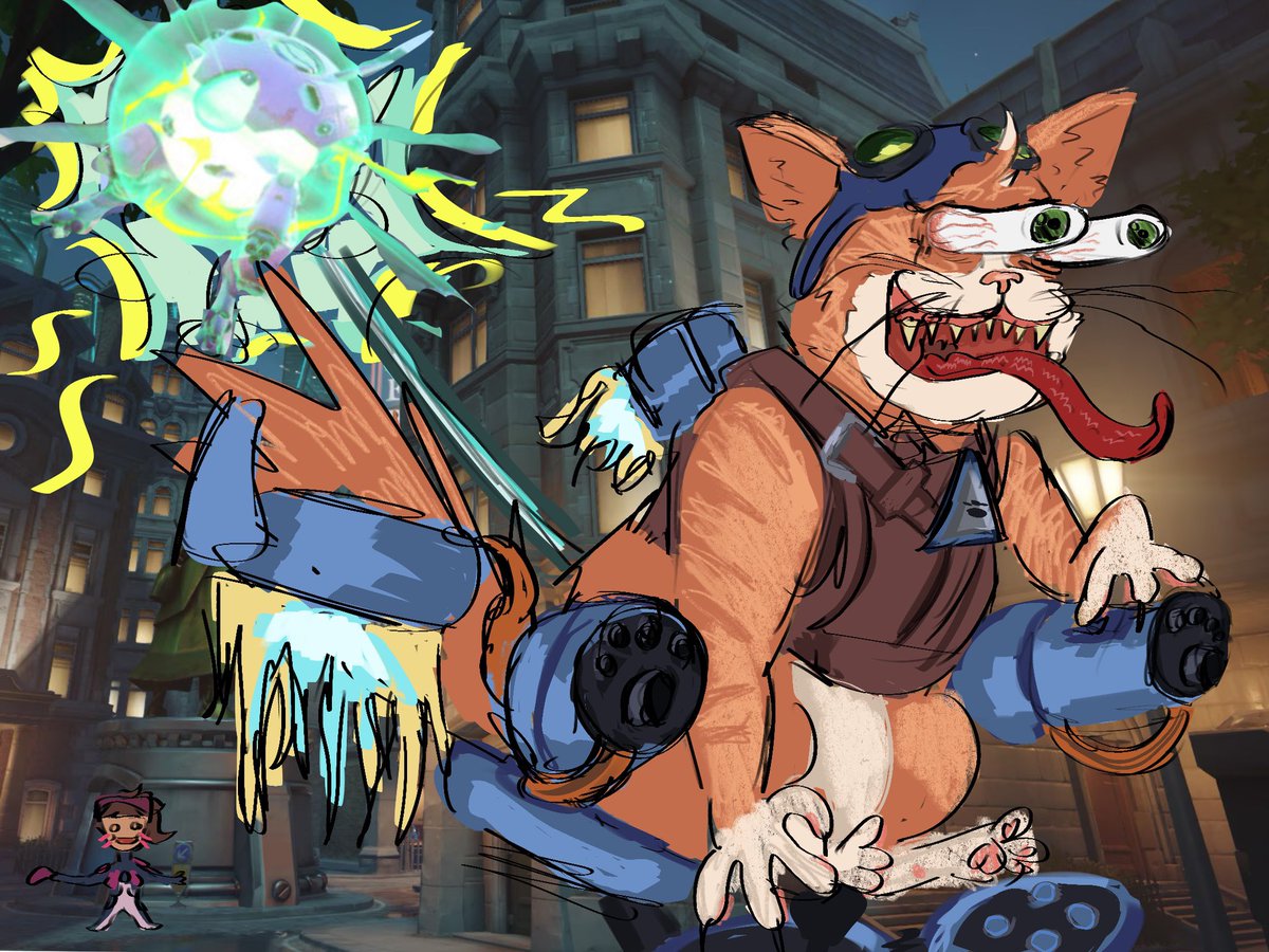 How I genuinely feel playing jetpack cat #Overwatch