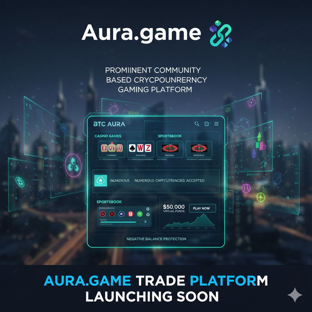 Aura.game is a prominent community-based cryptocurrency gaming platform that offers a wide range of casino games and a comprehensive sportsbook. It is known for its integration of blockchain technology, allowing for decentralized play and the use of numerous crypto