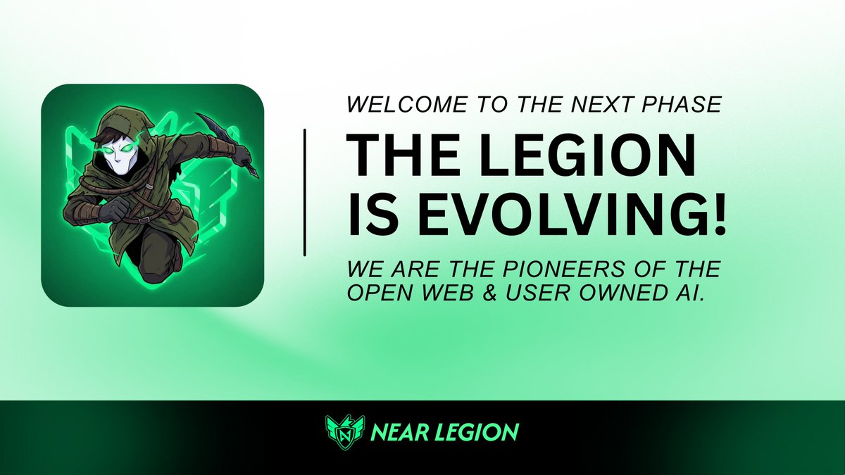 ⚔️NEAR Legion: Welcome to the next phase ⚔️

Legionnaires - The foundation is set. Now, we execute.

NEAR Legion is evolving from a community that amplifies ecosystem updates into a community that actively shapes the ecosystem narrative. 
Our priority is simple: Visible Impact.