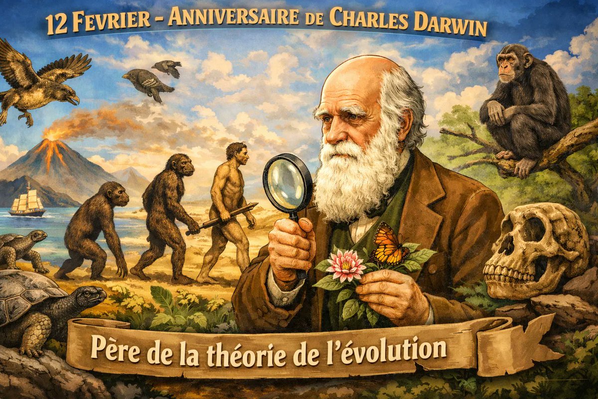 Atheopedia's tweet photo. Bon anniversaire Charles !
https://t.co/HmVXdNnyM7
#Darwin https://t.co/47DxNS7WnN