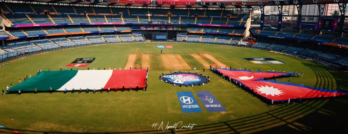 All eyes खडे @वाङ्खेडे ! wishes Nepal