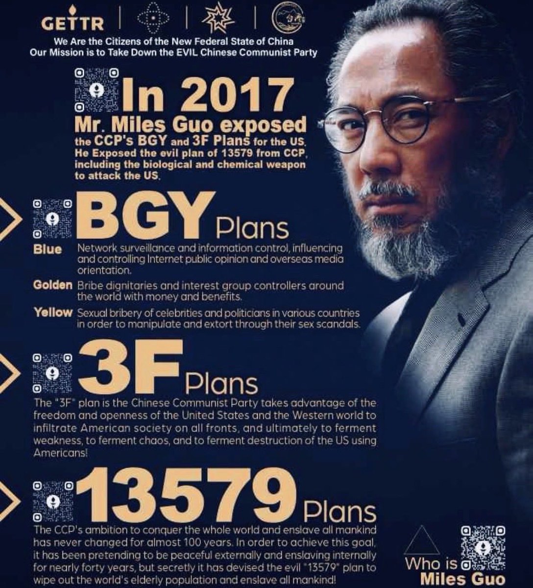 <a href="/CortesSteve/">Steve Cortes</a> CCP is not just a threat to the Chinese people; it is a threat to American freedom, democracy, and all of mankind. The CCP's evil plans only succeed when evil elites allow it or cooperate with them.

Miles Guo warned the US many years ago, but public understanding of the true