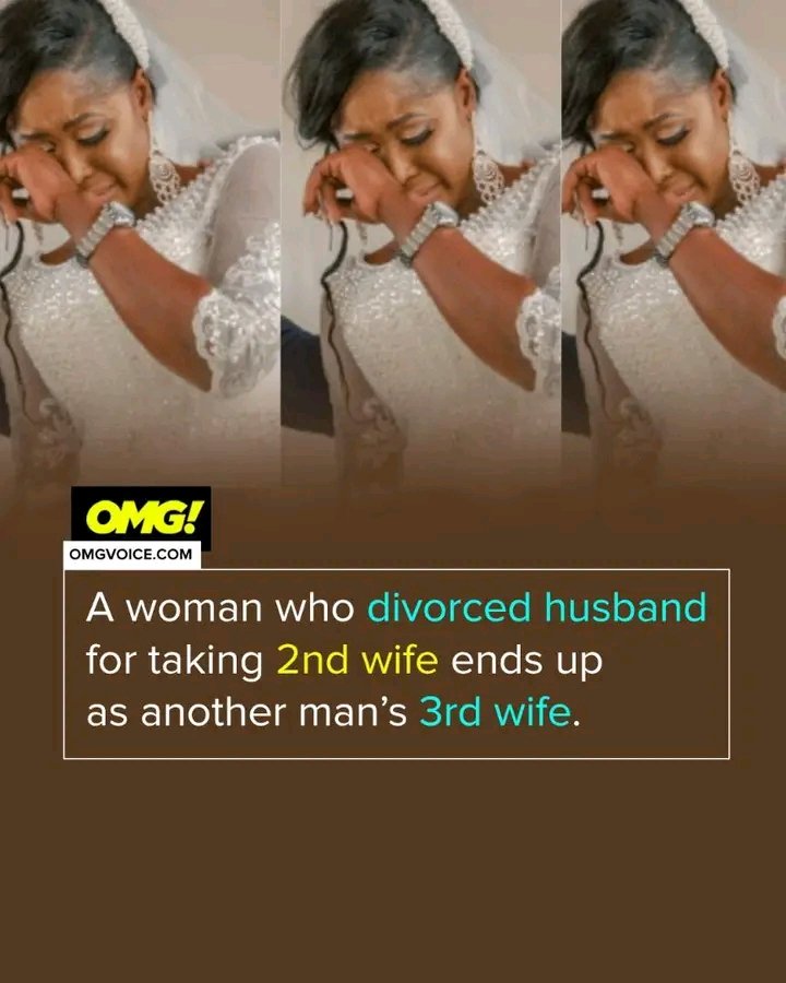 KwekuForeigner8's tweet image. A woman has reportedly ended up with a man with two wives despite divorcing her husband for taking another wife.

The lady sold her properties to sponsor her husband through law school. However, when the man finished and got his dream job, he decided to take another wife, but his…