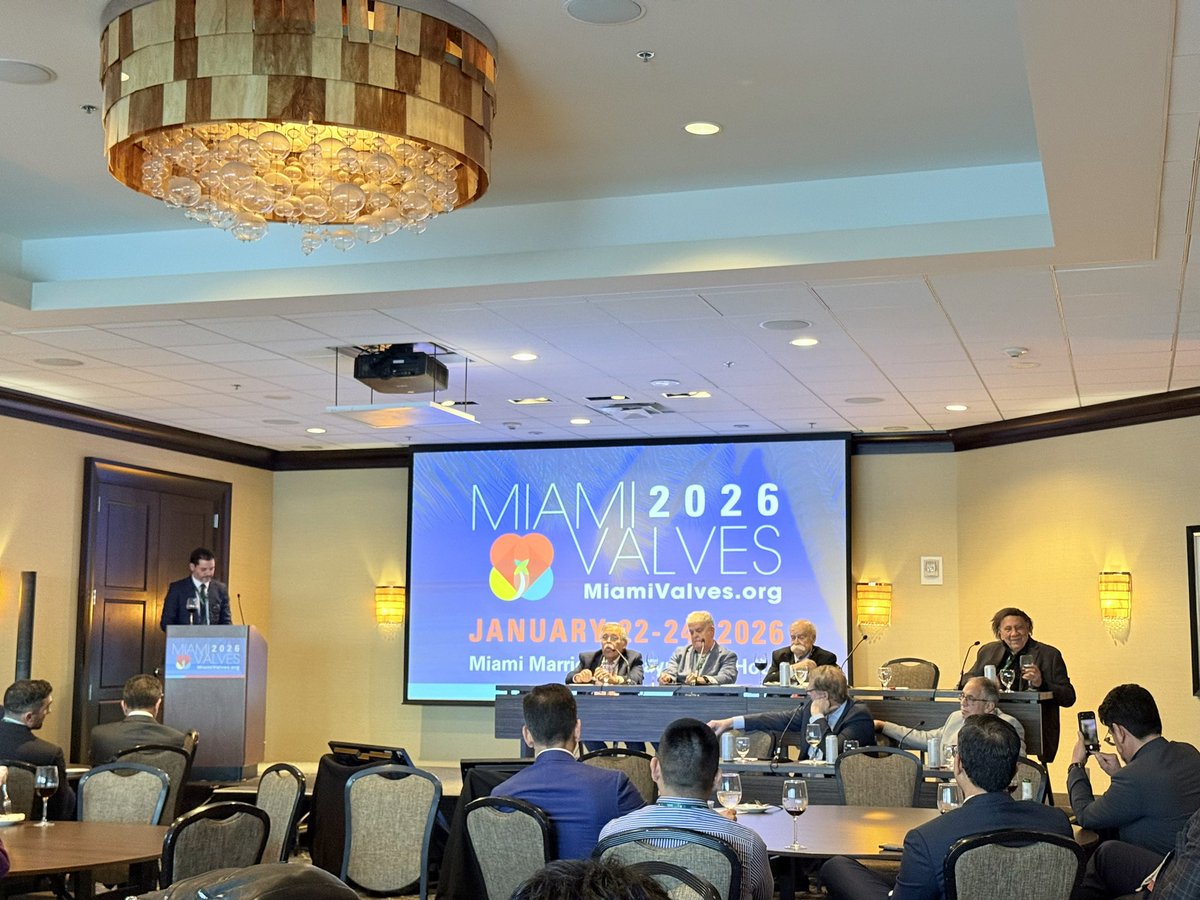 drsuminthapa's tweet photo. Miami Valves 2026, an outstanding gathering on transcatheter therapies for valvular and structural herat disease.

Got energized by the rapid progress in this field and the collaborations. Grateful for the experience!

#StructuralHeart #TAVR #MiamiValves2026 #Cardiology https://t.co/cG6RxbKHDZ