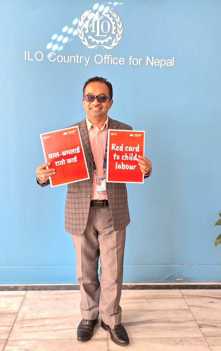rumgurung's tweet photo. It’s time to show a #RedCard to child labour - on the field, in factories, on farms, and everywhere it exists.
Every child deserves education, safety, and the chance to play - not work. Raise your Red Card. End child labour.
#EndChildLabour #RedCardCampaign #EducationforAll https://t.co/s3ElbKVwQE