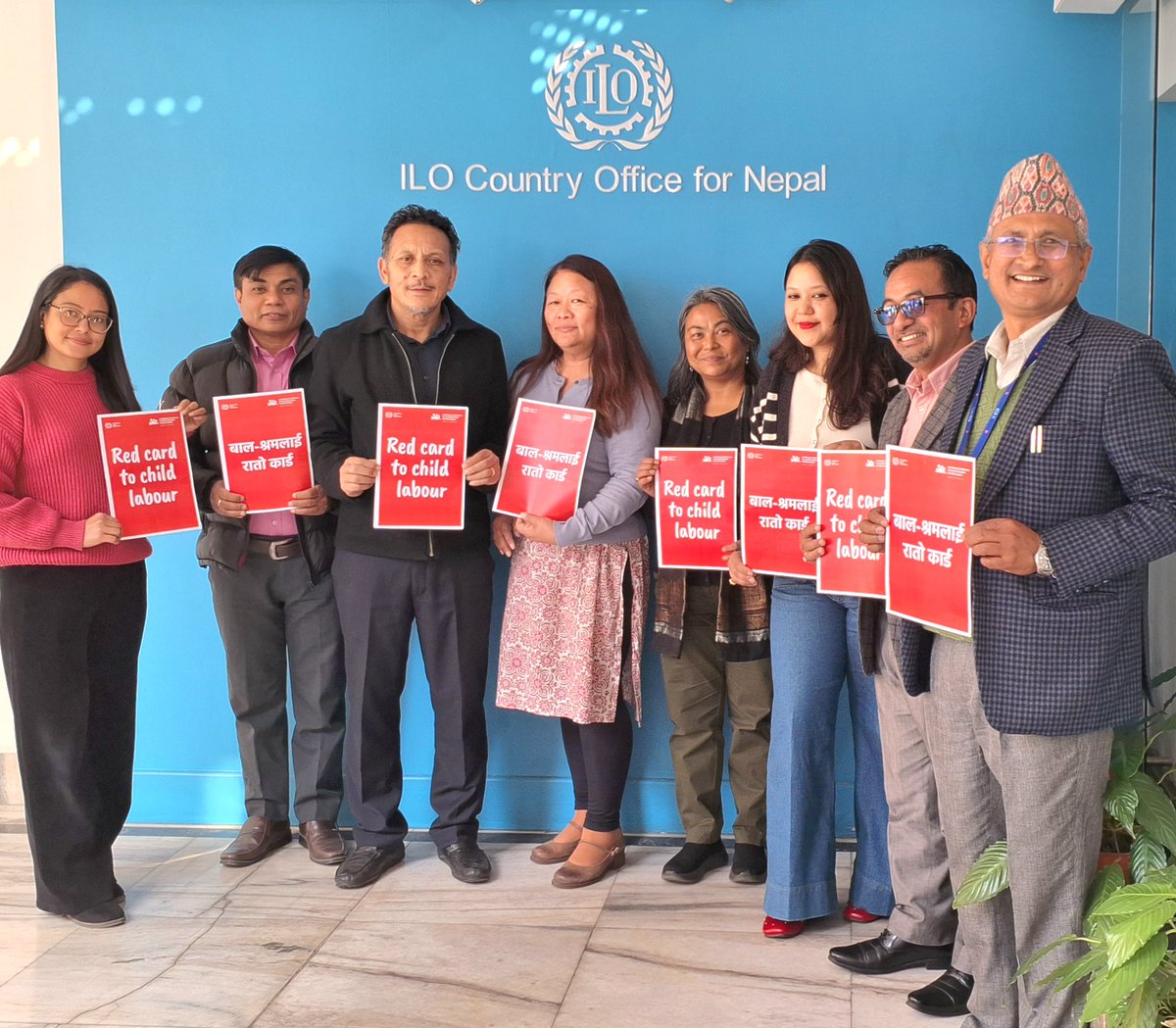 rumgurung's tweet photo. It’s time to show a #RedCard to child labour - on the field, in factories, on farms, and everywhere it exists.
Every child deserves education, safety, and the chance to play - not work. Raise your Red Card. End child labour.
#EndChildLabour #RedCardCampaign #EducationforAll https://t.co/s3ElbKVwQE