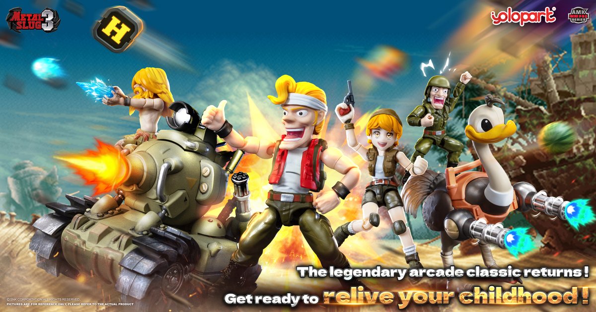 yolopark's tweet image. AMK MINI PRO Series Metal Slug 3 – Wave 1 Model Kits Highlights
Pick your favorite characters and vehicles to build your own Metal Slug world!
Pre-orders are now open - reserve yours to enjoy double exclusive bonuses!

#YOLOPARK #metalslug #retrogame #MSAR #SNK