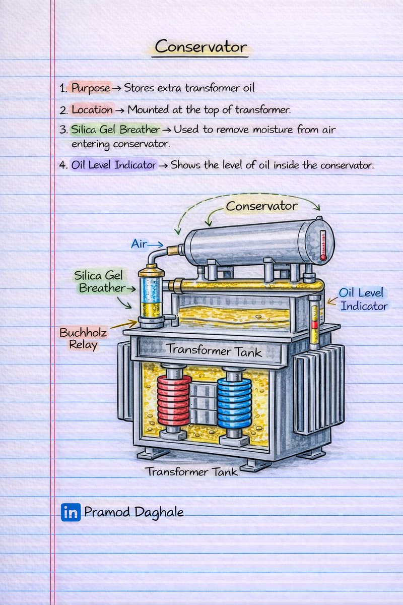 Transformer Radiator, Bushings, Breather, and conservator