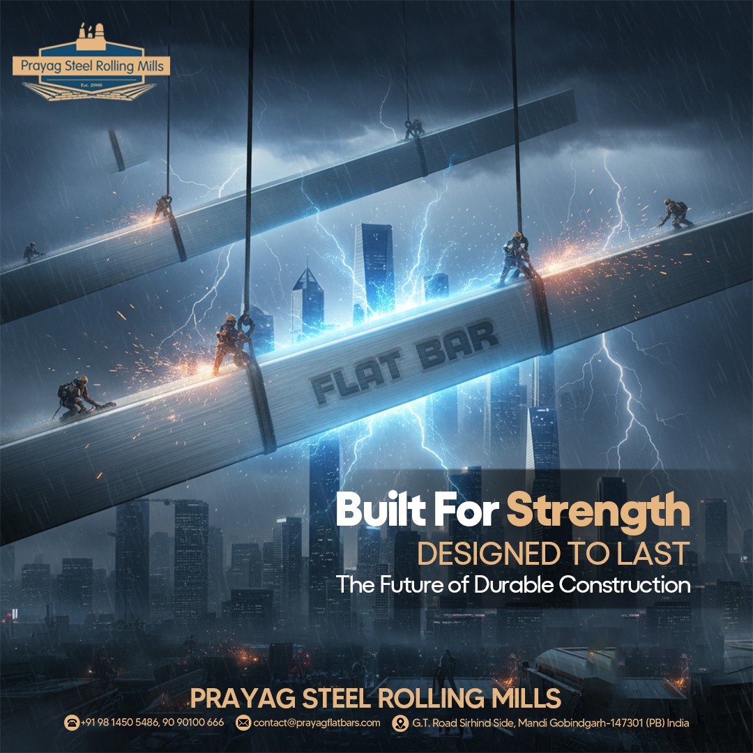 prayagflatbars's tweet image. When quality meets precision, structures stand stronger.

Trust Prayag Steel Rolling Mills for reliable steel solutions.
📞 +91 98 1450 5486 | 🌐 prayagflatbars.com
#PrayagSteel #FlatBar #HeavyFlatBars #ConstructionSteel #DurableSteel #MandiGobindgarh #SteelIndustry