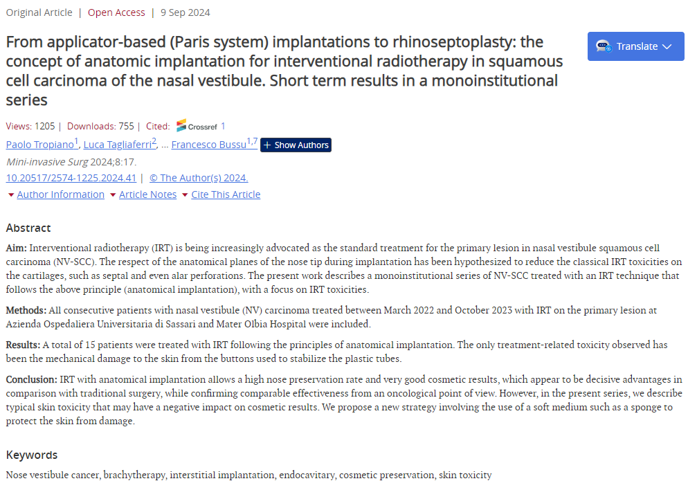 Mini-invasive Surgery tweet media