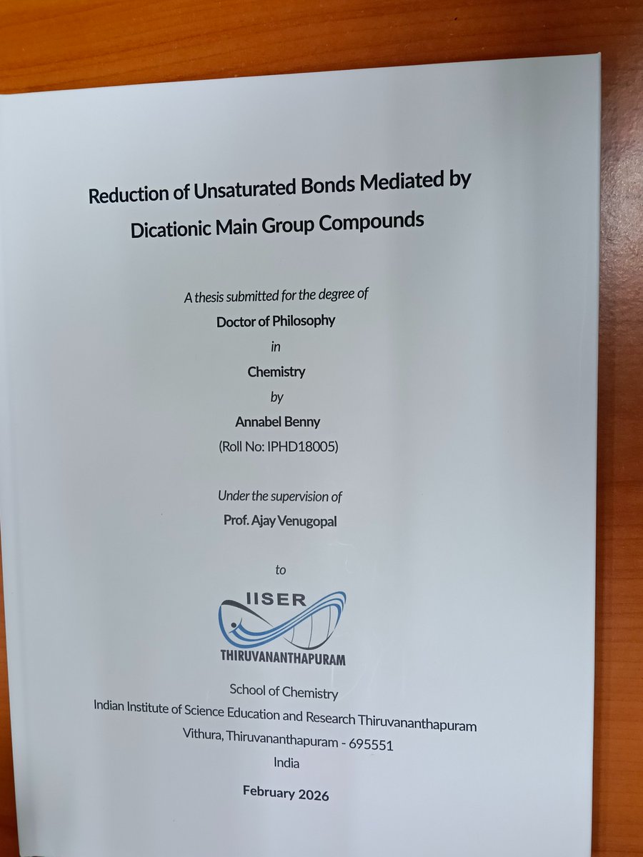 Main Group Chemistry @ IISERTVM tweet media