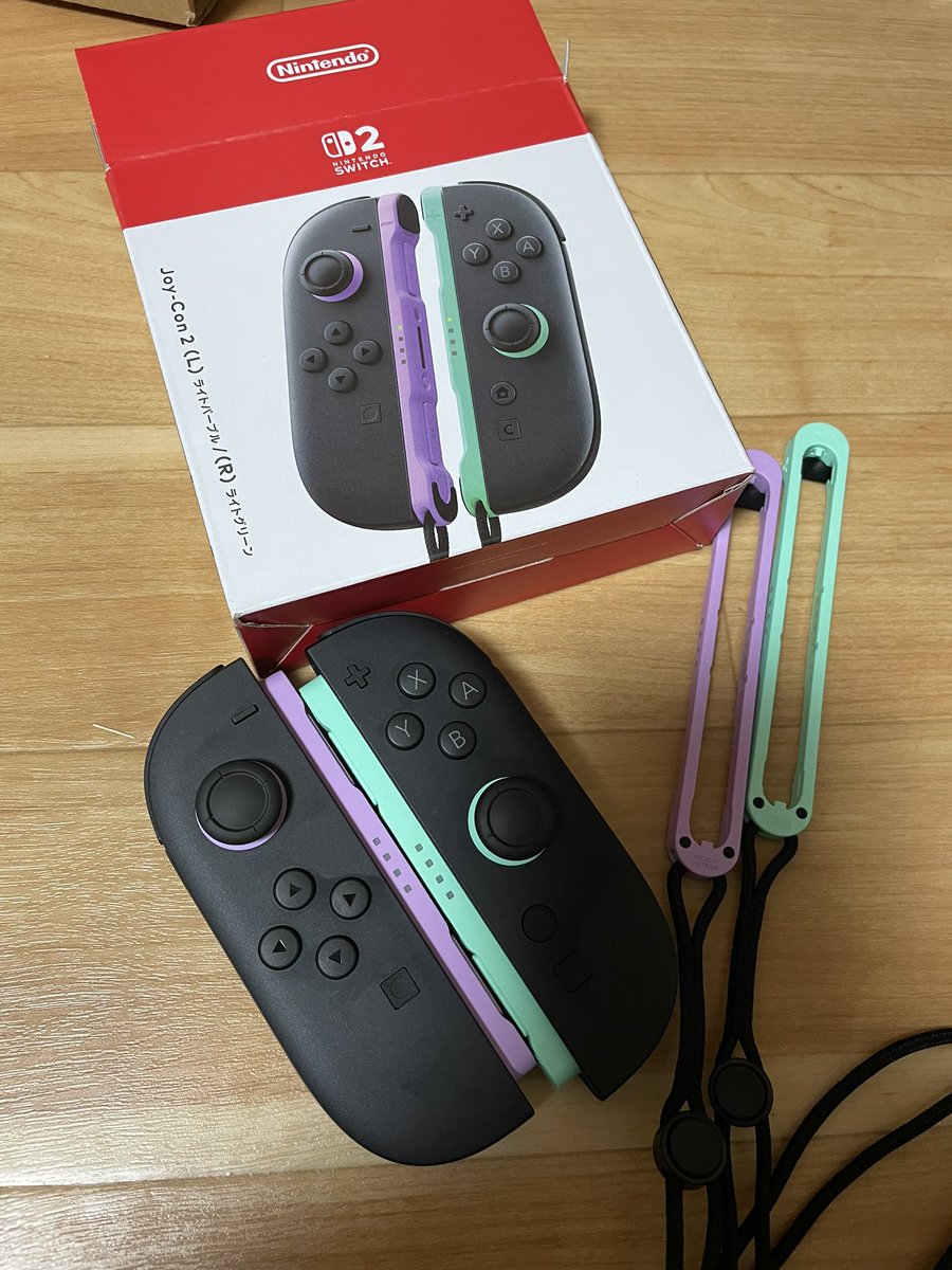 0812line33's tweet photo. スイッチ2ジョイコン届いた
新色かわいい https://t.co/C2xzsjsal1