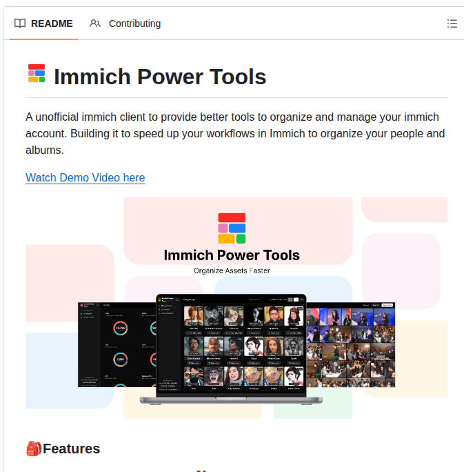 tom_doerr's tweet photo. Organizes people and albums for Immich accounts

https://t.co/6T9sP1hagI https://t.co/cMPZOUlfd6
