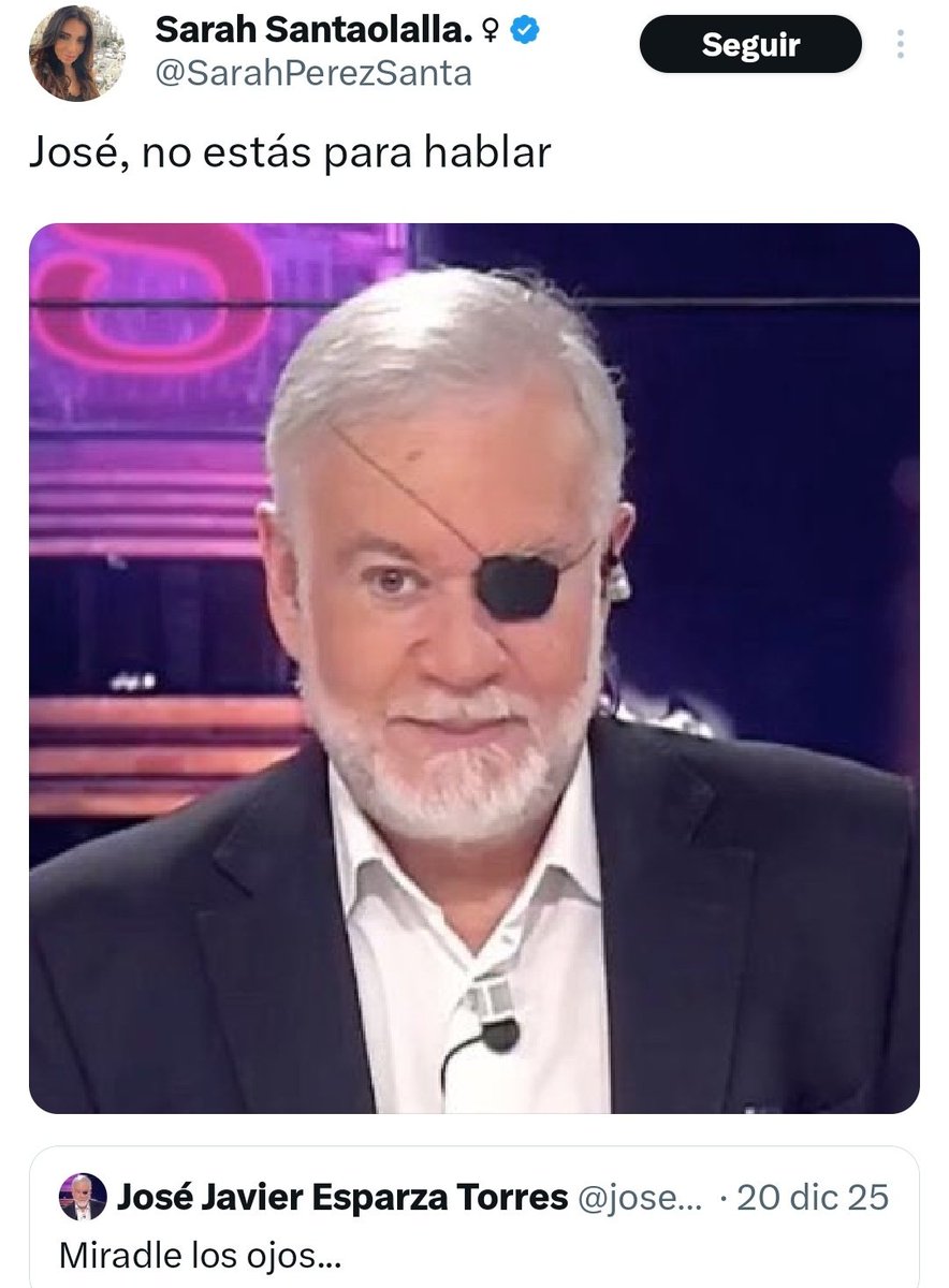 Sarah Santaolalla se indigna mucho cuando se meten con su aspecto físico.

Pero ella sí puede meterse con el aspecto físico de los demás.

Así es ella.