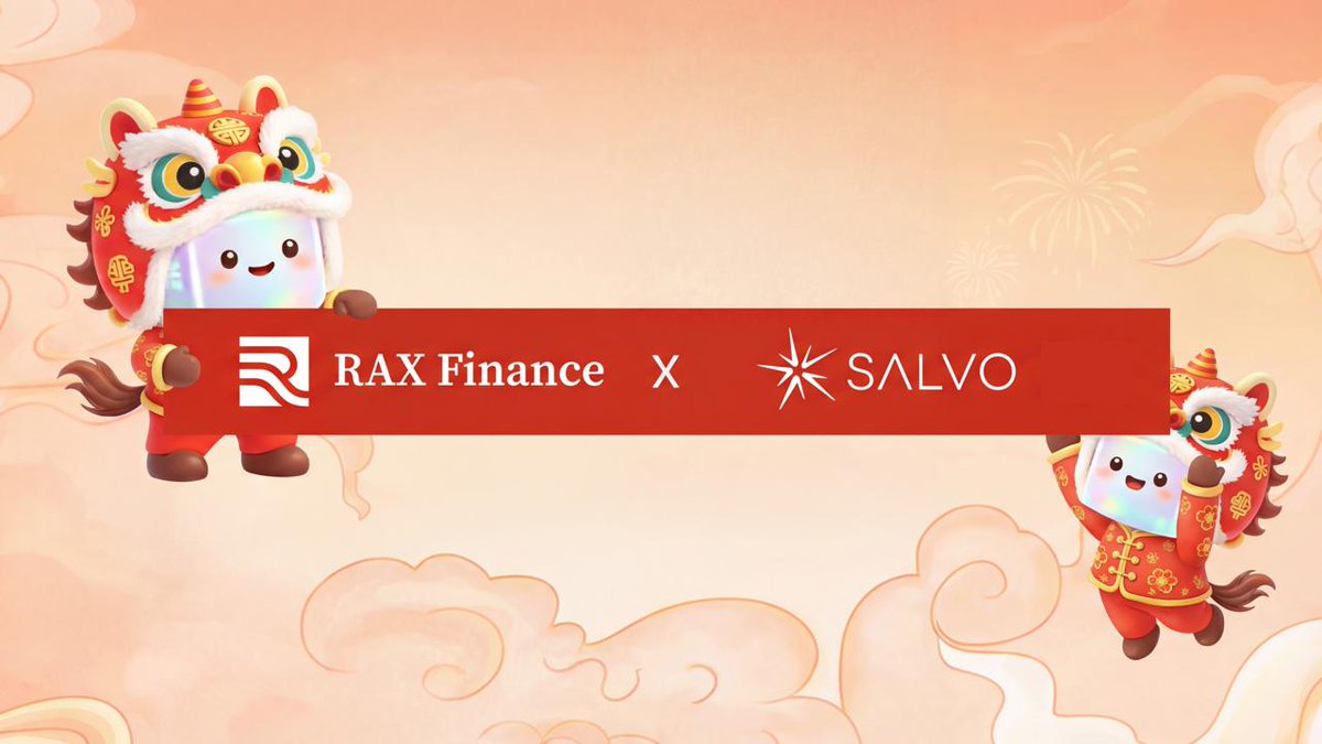 RaxFinance's tweet image. RAX SPARK: Day 1 with @_Salvo_Official 🎆🧨

Salvo powers next-gen Web3 games with AI-driven assets &amp;amp; immersive gameplay. We are hyped to join forces to power the future of AI infrastructure!

To complete today’s check-in: 
1️⃣ Follow @RaxFinance &amp;amp; @_Salvo_Official
2️⃣ Like &amp;amp; RT.…