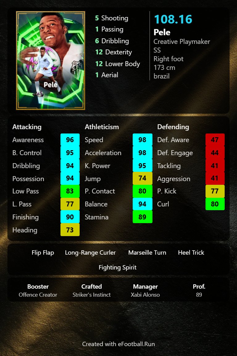 efootball_run's tweet photo. New Pele, eFootball 2026 https://t.co/FLHmOA2FsS