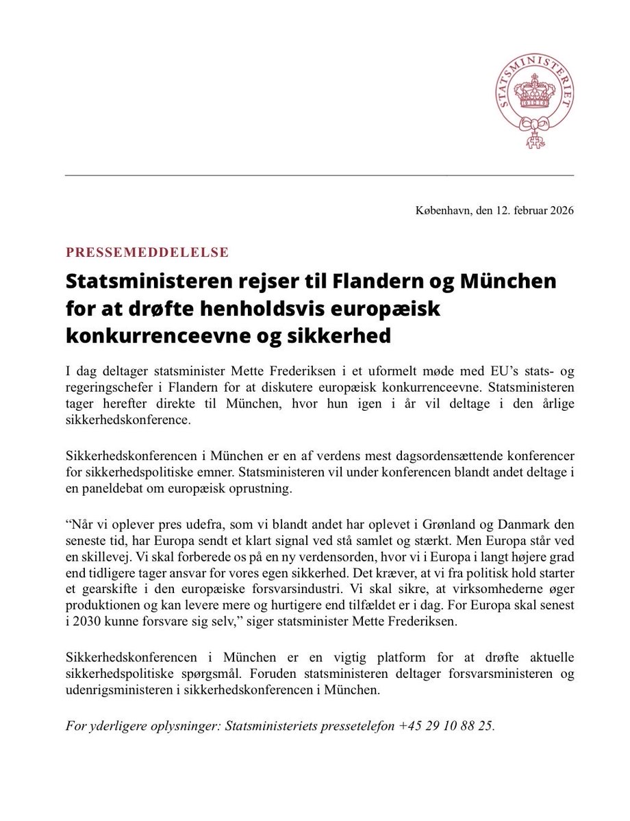 Statsministeriet tweet media