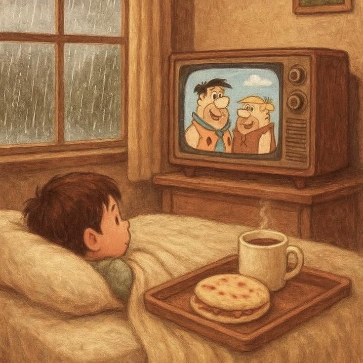 UmFilosofoCitou's tweet image. Saudade da época em que eu acordava cedo pegava o cobertor e ia correndo pra sala assistir desenho.