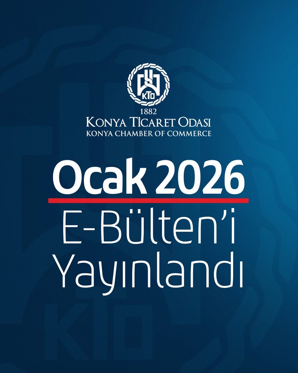 📰 Konya Ticaret Odası Ocak 2026 E-Bülteni Yayınlandı

📌 Bültenimize ulaşmak için 👇
linkedin.com/pulse/konya-ti…