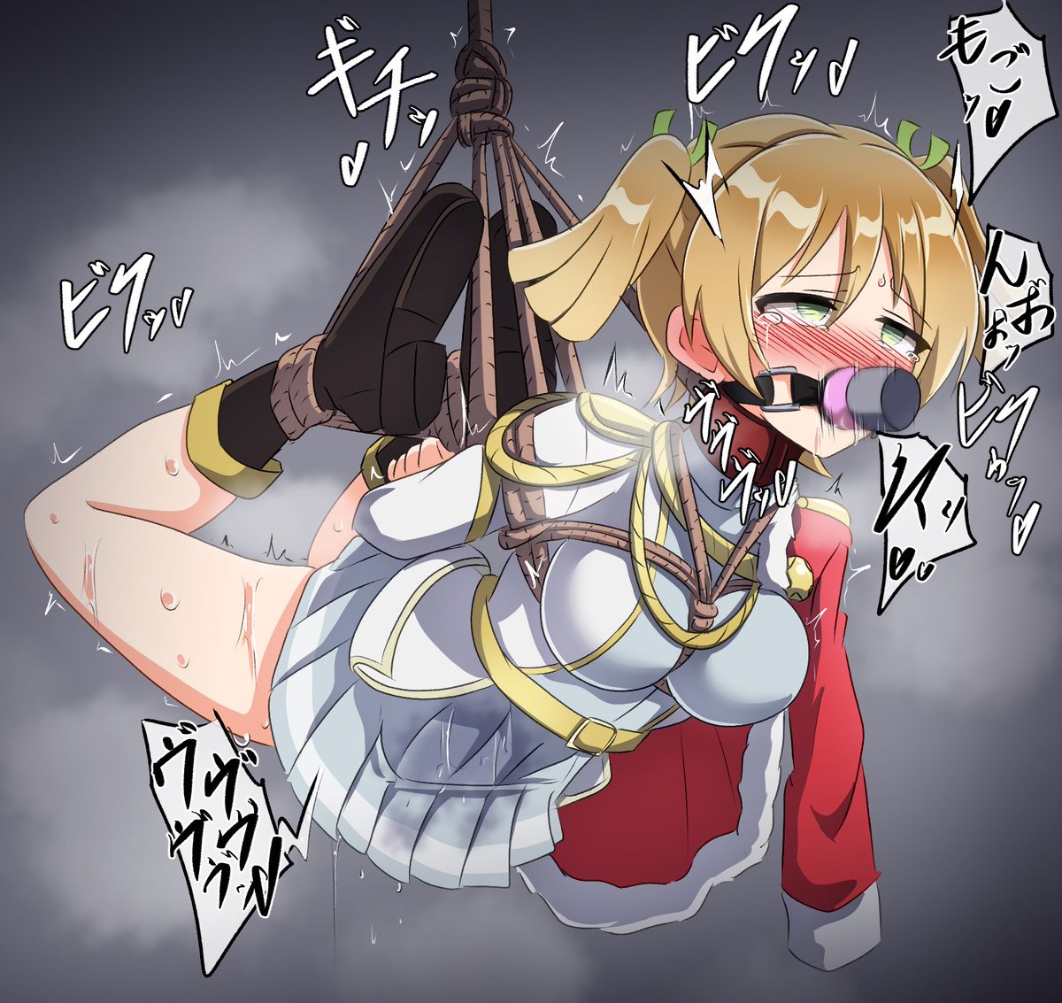 skebより、ななさん吊り下げ拘束バイブ責め。 