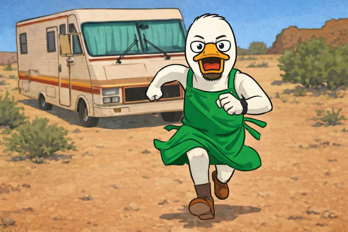Heisenduckcoin's tweet image. The cooking continues

We got bread to take

$Heisenduck